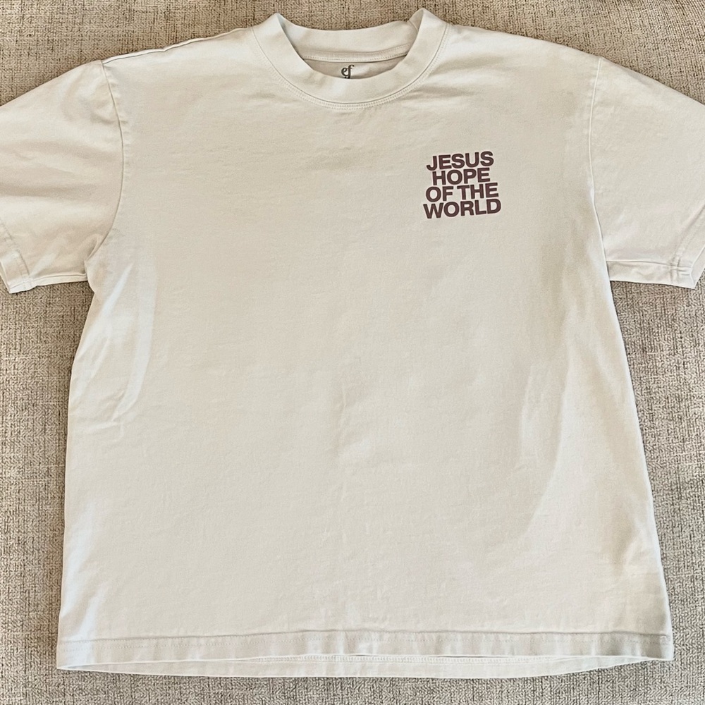 Classic White Tee with Inspirational Print